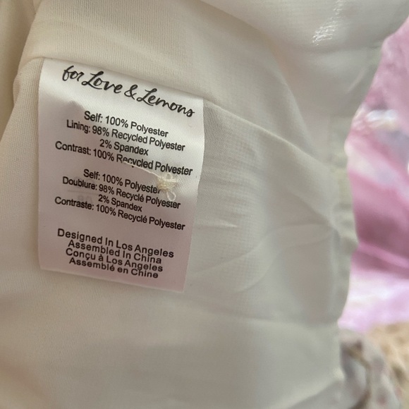 NWT For Love and Lemons Jayleen Mini Dress - Picture 4 of 5